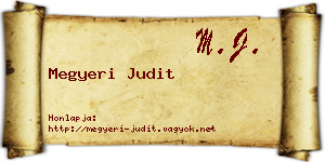 Megyeri Judit névjegykártya